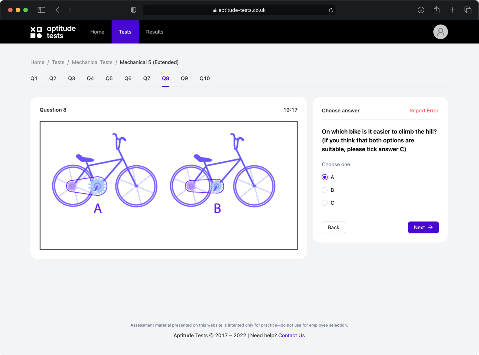 Mechanical Reasoning Tests